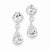 Sterling Silver Clear CZ Dangle Earrings