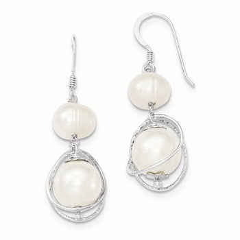 Sterling Silver Freshwater Cultured Pearl Earrings