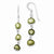 Sterling Silver Green Freshwater Cultured Pearl Earrings