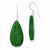 Sterling Silver Dark Green Earrings
