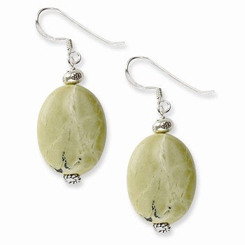 Sterling Silver Yellow Turquoise Earrings