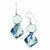 Sterling Silver Blue Mother of Pearl Freshwater Cultured Pearl Earrings