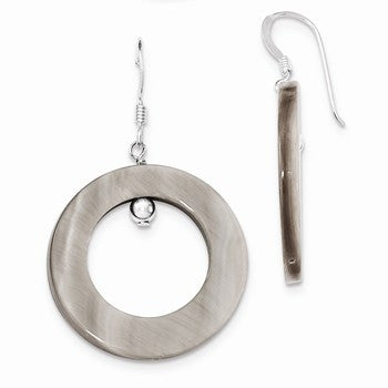 Sterling Silver Grey Mother of Pearl Earrings