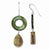 Sterling Silver Green Mother of Pearl Earrings