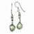 Sterling Silver Green Freshwater Cultured Pearl Earrings