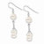 Sterling Silver White Freshwater Cultured Pearl Earrings
