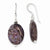 Sterling Silver Dark Charoite Earrings