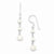 Sterling Silver White Freshwater Cultured Pearl Earrings