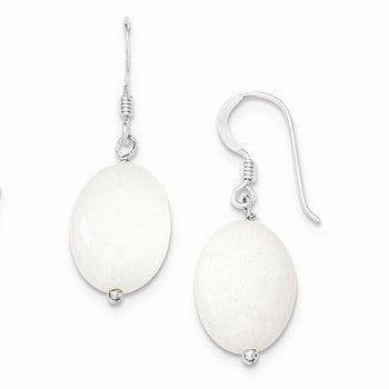 Sterling Silver White Mother of Pearl Earrings