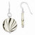 Sterling Silver Zebra Print Mother of Pearl Disc Earrings