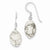 Sterling Silver White Howlite Earrings