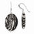 Sterling Silver Zebra  Dangle Earrings