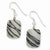Sterling Silver Zebra  Dangle Earrings