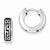 Sterling Silver Greek Key Hoop Earrings