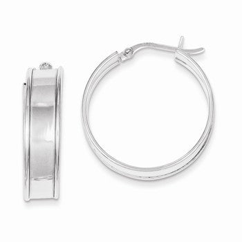 Sterling Silver 25mm Hoop Earrings