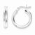 Sterling Silver 20mm Knife Edge Hoop Earrings