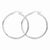 Sterling Silver 50mm Knife Edge Hoop Earrings