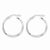 Sterling Silver 30mm Knife Edge Hoop Earrings
