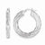 Sterling Silver Polished Twisted Hoop Earrings