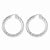 Sterling Silver Polished Twisted Hoop Earrings