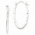 Sterling Silver Hammered Polished Hoop Earrings