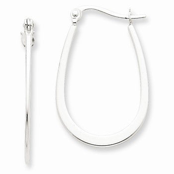 Sterling Silver Polished Hoop Earrings