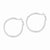 Sterling Silver Omega Back Hoop Earrings