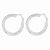 Sterling Silver Omega Back Hoop Earrings