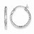 Sterling Silver Twisted 20mm Hoop Earrings