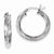 Sterling Silver Twist 25mm Hoop Earrings