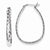 Sterling Silver 4mm Twist Hoop Earrings