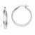Sterling Silver 4mm x 30 Hoop Earrings