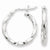 Sterling Silver Twist 20mm Hoop Earrings