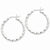 Sterling Silver Twisted 30mm Hoop Earrings