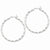 Sterling Silver Twist 40mm Hoop Earrings
