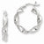 Sterling Silver Twist 20mm Hoop Earrings