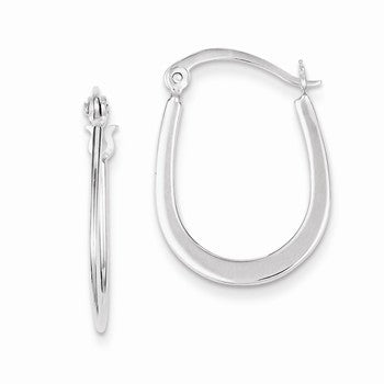 Sterling Silver Polished Hoop Earrings