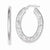 Sterling Silver Polished Oval Hoop Earrings