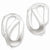 Sterling Silver Polished Clip-on Earrings