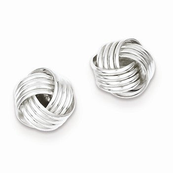 Sterling Silver Love Knot Earrings