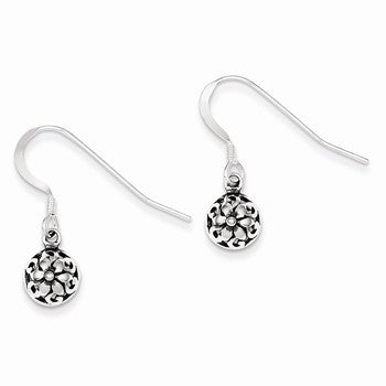 Sterling Silver Antiqued Dangle Earrings
