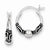 Sterling Silver Antiqued Hoop Earrings