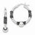 Sterling Silver Antiqued Hoop Earrings