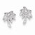 Sterling Silver CZ Palm Tree Post Earrings