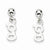 Sterling Silver Polished G Dangle Post Earrings