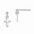 Sterling Silver Cross Post Earrings