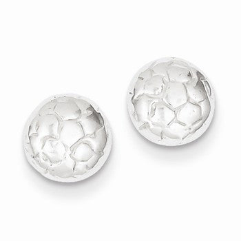 Sterling Silver Soccer Ball Mini Earrings