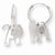 Sterling Silver Polished Lion Dangle Hoop Earrings