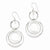 Sterling Silver Polished Fancy Circle Dangle Earrings