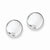 Sterling Silver Polished Button Post Earrings